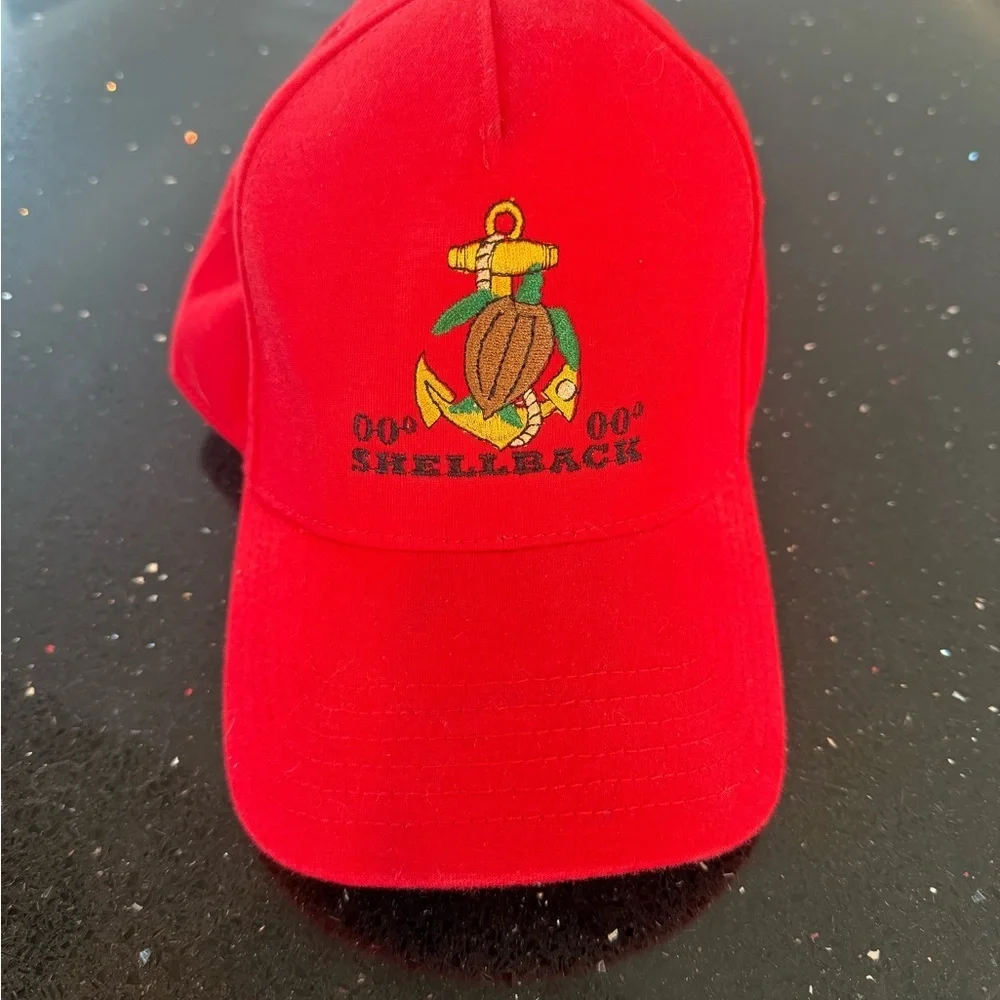 Red Shellback Embroidered Cap